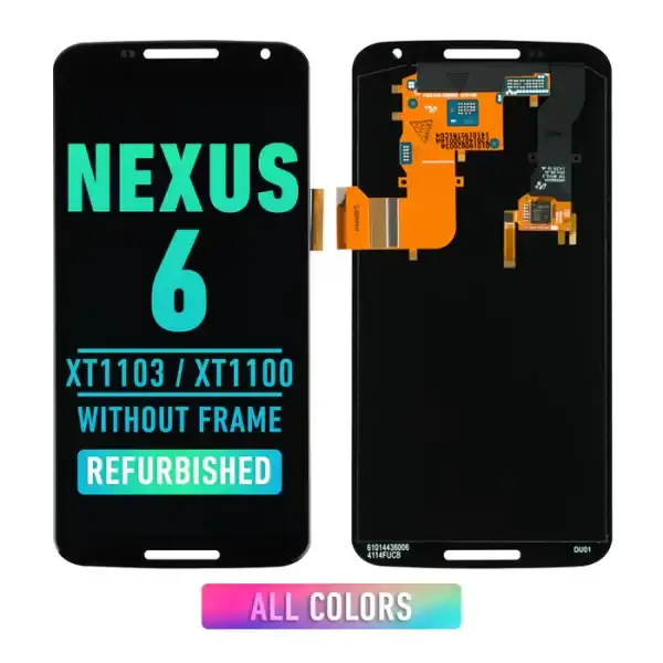 Nexus 6 LCD Screen Assembly Replacement Without Frame (Refurbished) (All Colors)