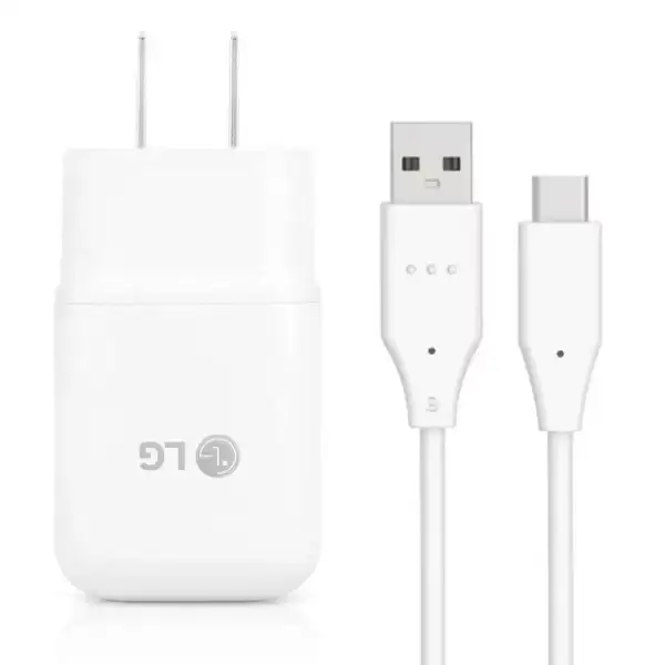 LG G6, G7 ThinQ, LG G8 ThinQ, G8X, LG G Stylo 4, 5 Quick Fast Charge USB Wall Charger + USB-C Type-C Cable Cord Fast Charging Kit Wall Charger Home Power Adapter [1 Wall Charger + 3FT USB-C Cable]