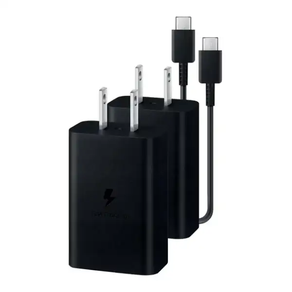 Samsung 15W Type C Charger Block w/ USB-C Charger, 2-Pack