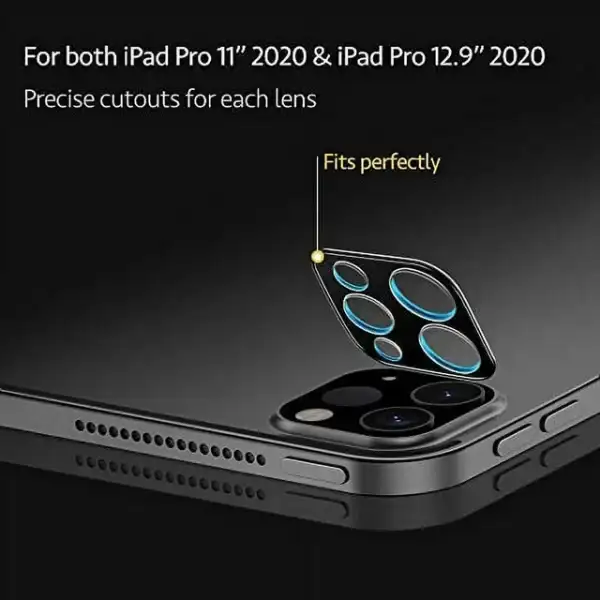 ESR [2 Pack] Camera Lens Protector for iPad Pro 11" & 12.9" 2022&2021 & 2020, 9H Tempered Glass Protection, Scratch-Resistant, HD Clarity, 3D Full Coverage Camera Lens Screen Protector - Image 2