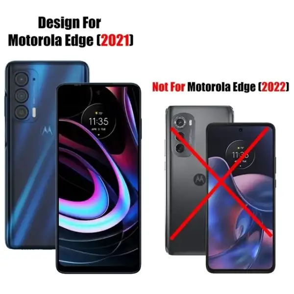 (3+3) For Motorola Edge 2021 / Edge 5G UW 2021 (3 Pack) Tempered Glass Screen Protector and (3 Pack) Camera Lens Protector, 9H Hardness, 2.5D, Anti Scratch, HD Clear - Image 2