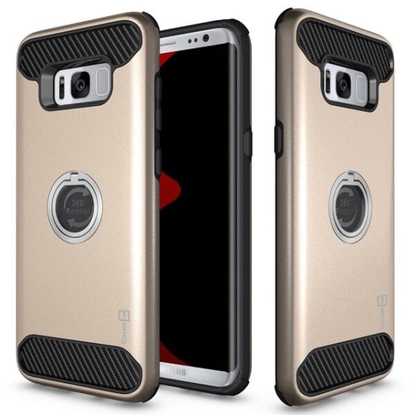 CoverON Samsung Galaxy S8 Case, RingCase Series Hybrid Protective Phone Cover with Grip Ring - Image 3