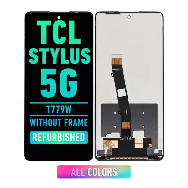 TCL Stylus 5G (T779W) LCD Screen Assembly Replacement Without Frame (Refurbished) (All Colors)