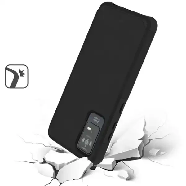 FOR TCL ION V T607DL Shockproof Hybrid Cover Phone Case - mk Black - Image 2