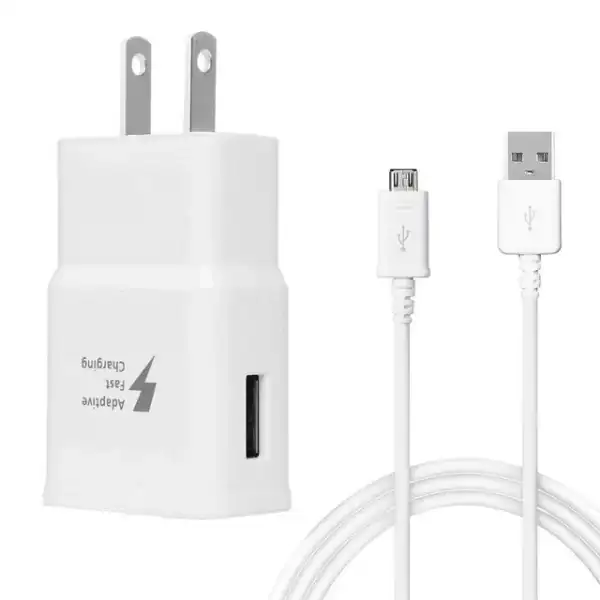 Original OEM Samsung Adaptive Fast Charging Wall Adapter Charger with USB Type C Cable, White - for Galaxy S8 / S8 Plus / S9 / S9+ / S10 / S10 Plus / Note 8 / Note 9 - Bulk Packaging - Image 3