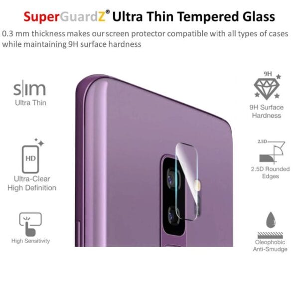 [2-Pack] For Back Camera Of LG G7 ThinQ - SuperGuardZ Tempered Glass Screen Protector, Anti-Scratch, 9H Hardness, Anti-Bubble, Ant - Image 2