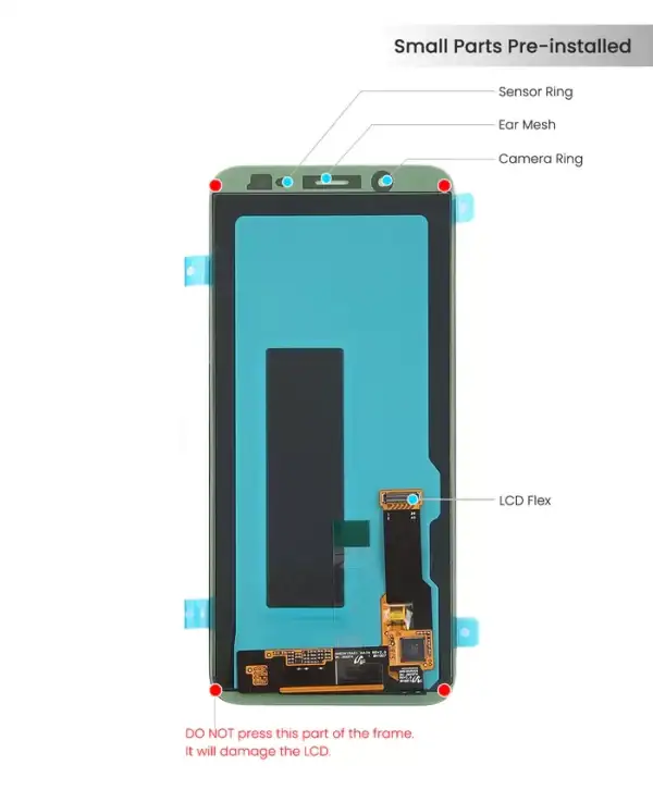 Samsung Galaxy J6 (J600 / 2018) OLED Screen Assembly Replacement Without Frame (Refurbished) (Black) - Image 2