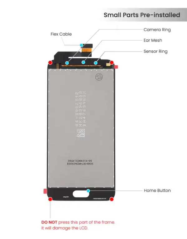 Samsung Galaxy J3 (J337 / 2018) OLED Screen Assembly Replacement Without Frame (Refurbished) (Black) - Image 2