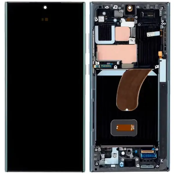 Samsung Galaxy S23 Ultra OLED Screen Assembly Replacement With Frame (OLED PLUS) (Graphite) - Image 2